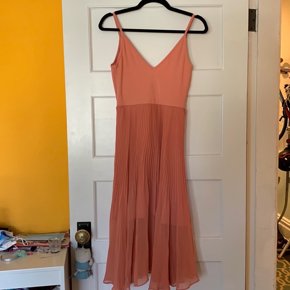 Aritzia Daphnee Dress, pleated skirt ballerina style. Wilfred branded. Worn once